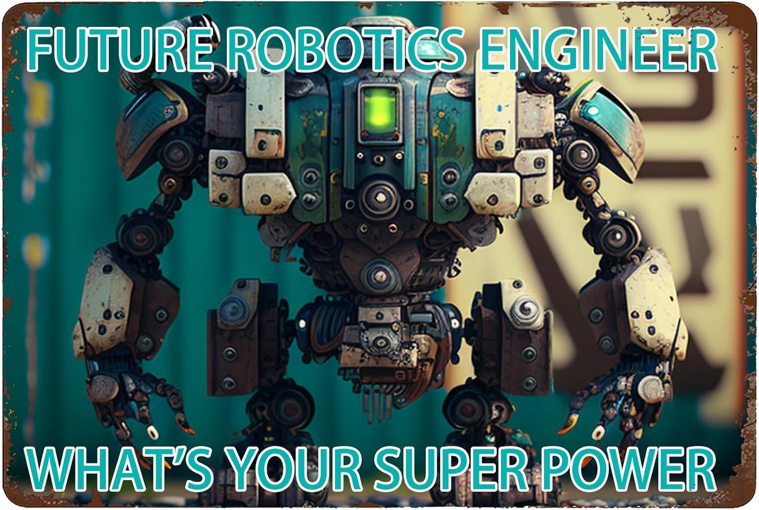 Tech Office Engineer - Panneau métallique pour ingénieur en robotique