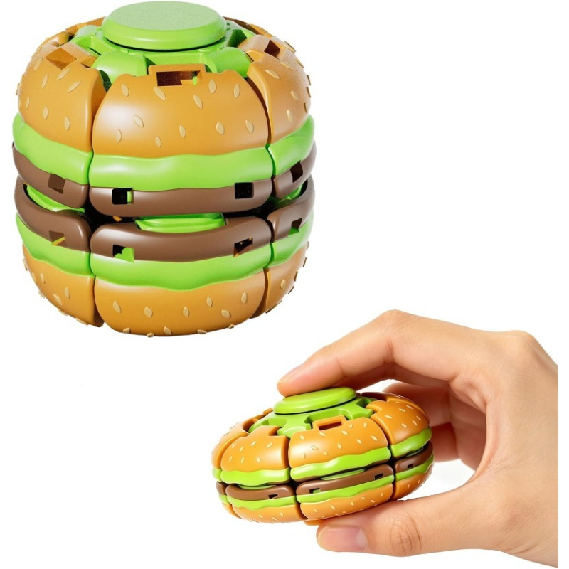 Cool Office Tech Gadgets - Fidget Spinner Burger Imprimé en 3D