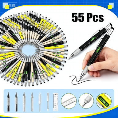 Tech Office Engineer - Stylo multifonctionnel en plastique pour ingénieur,