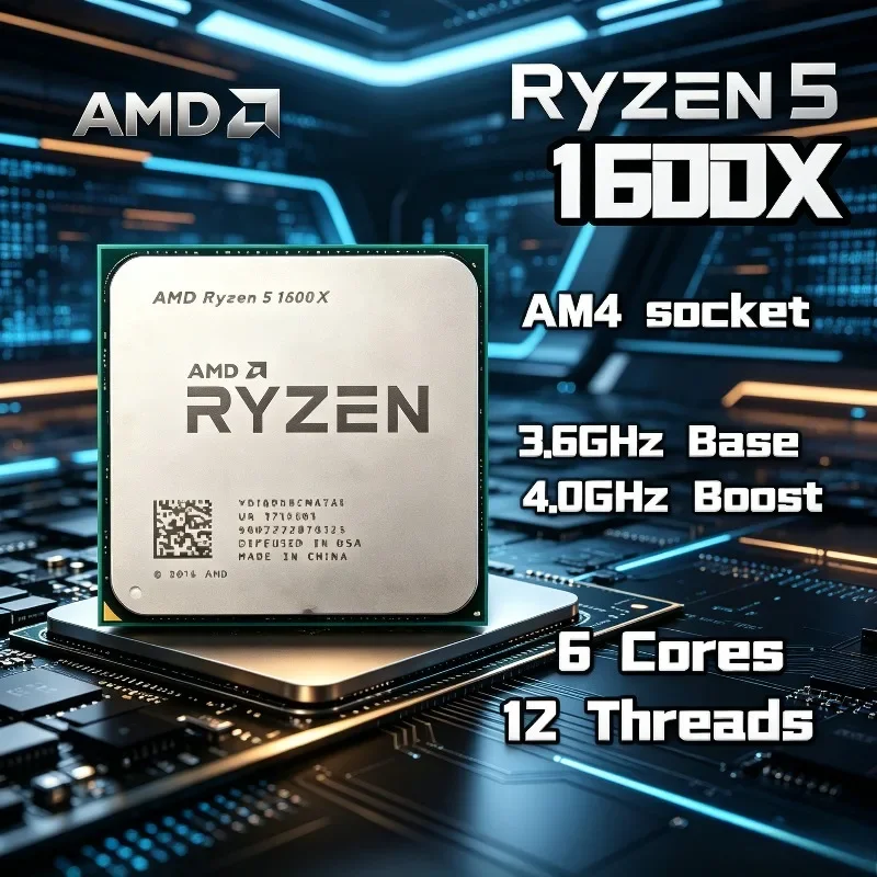 Amd Cpu Ryzen 5 - AMD Ryzen 5 1600X Original et