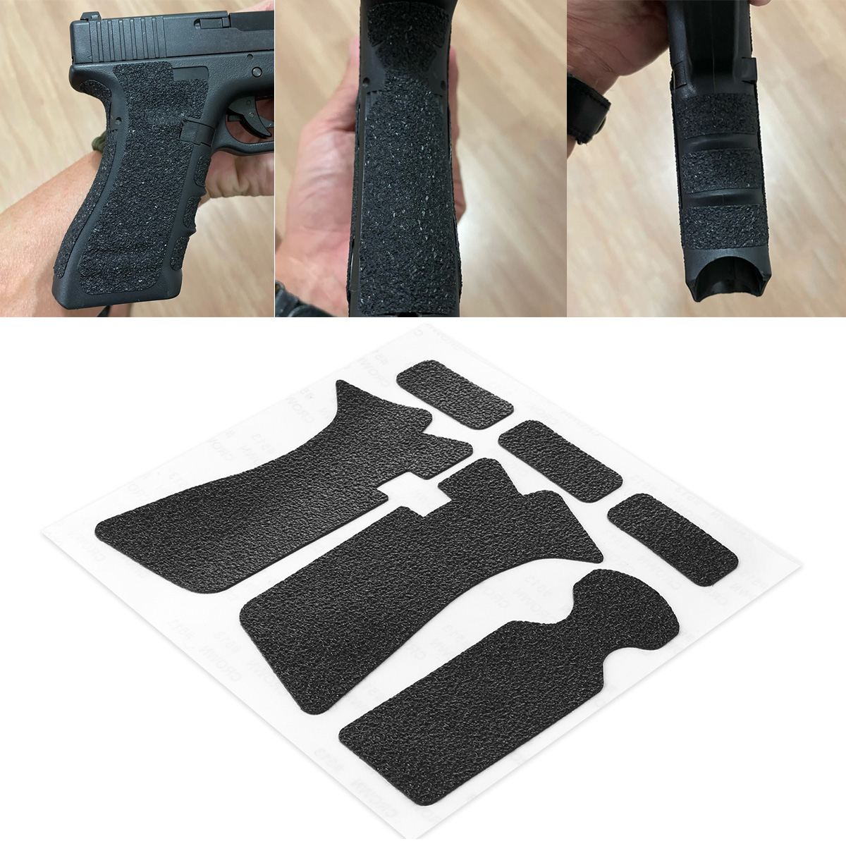 Tape Gun Dispenser - Autocollants antidérapants en caoutchouc pour poignée,