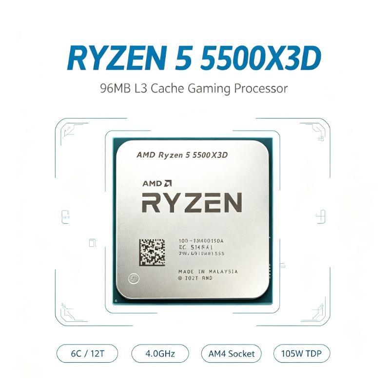 Processeur Ryzen 5 5500X3D Soc - Amd Cpu Ryzen 5 avis et prix