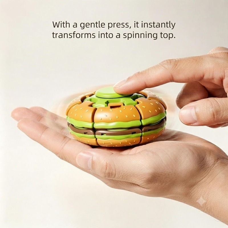 Fidget Spinner Burger Imprimé  - Cool Office Tech Gadgets avis et prix